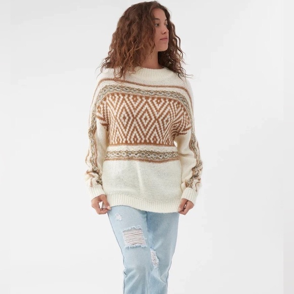 🔆O’NEILL🔆 Floyd Argyle COZY Warm, comfortable sweater knitted retro - Picture 12 of 16